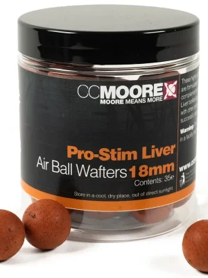 CC Moore Vyvážené Boilie Pro-Stim Liver Air Ball Wafters 18mm 35ks Akční Cena