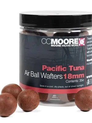 CC Moore Vyvážené Boilie Pacific Tuna Air Ball Wafters 18mm 35ks Nová Kolekce