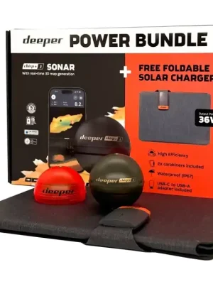 Tovární Cena Deeper Power Bundle Nahazovací Sonar Chirp+ 3 a Solární Nabíječka