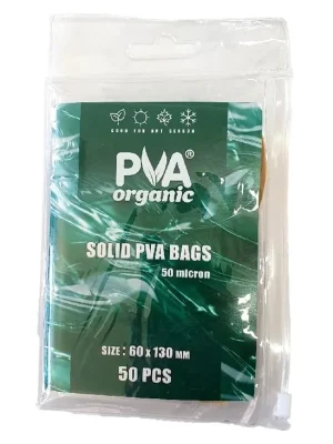 PVA Organic PVA sáčky s lopatkou Solid PVA bags All-Season 60 х 130 mm 50 ks Omezená Nabídka