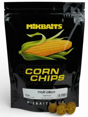 Značkový Mikbaits Boilie Corn Chips Tygří Ořech 20 mm 300 g