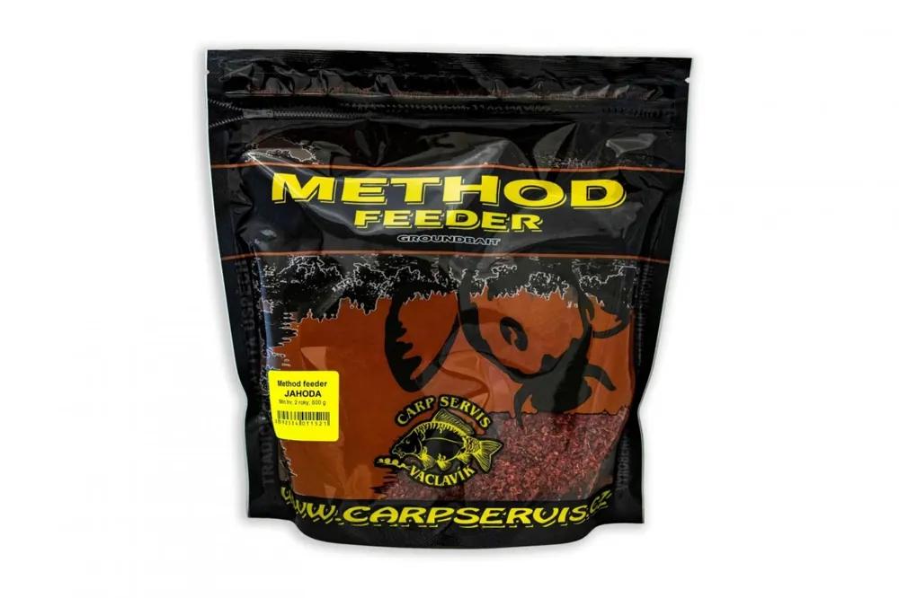 Autentický Carp Servis Václavík Method Feeder Jahoda 600 g