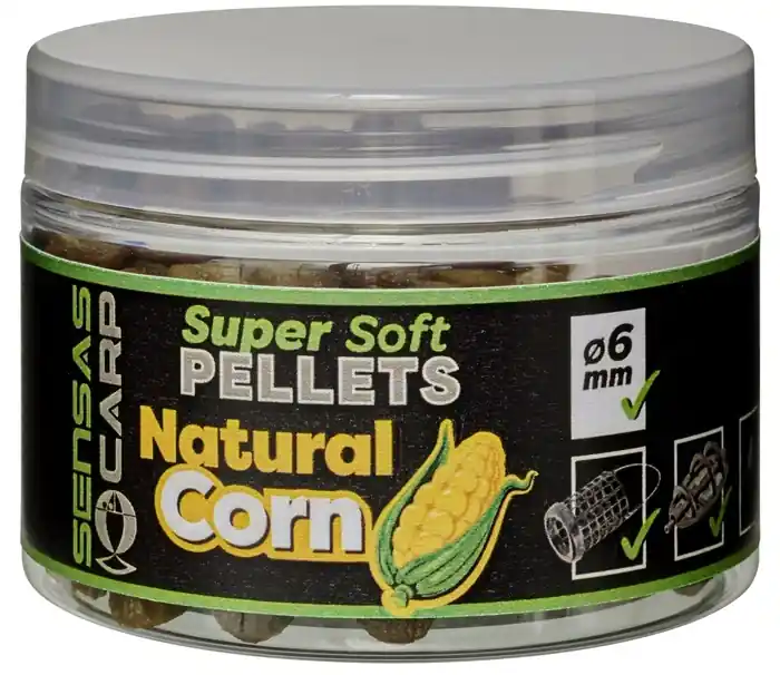 Oblíbený Sensas Pelety Super Soft Natural Corn 60 g - 6 mm
