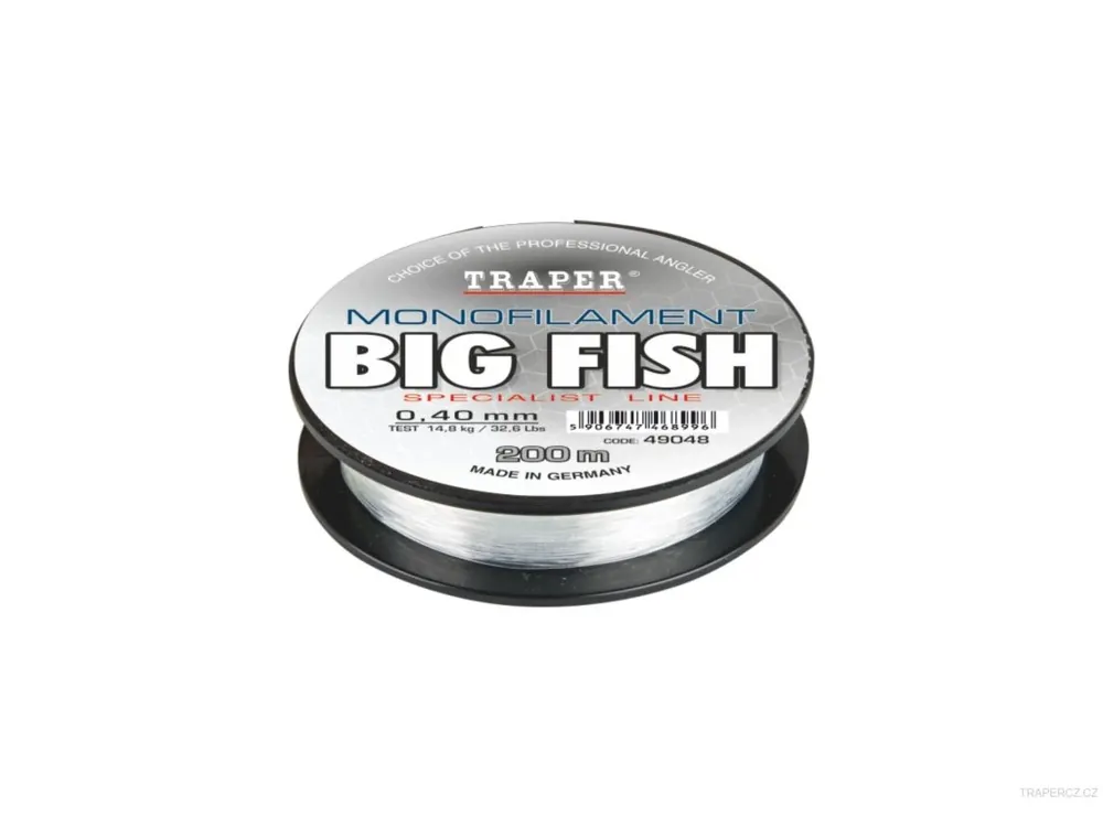 Výprodej Vlasec Big Fish bílá - 200m Průměr 0.40 mm - 14.8 kg