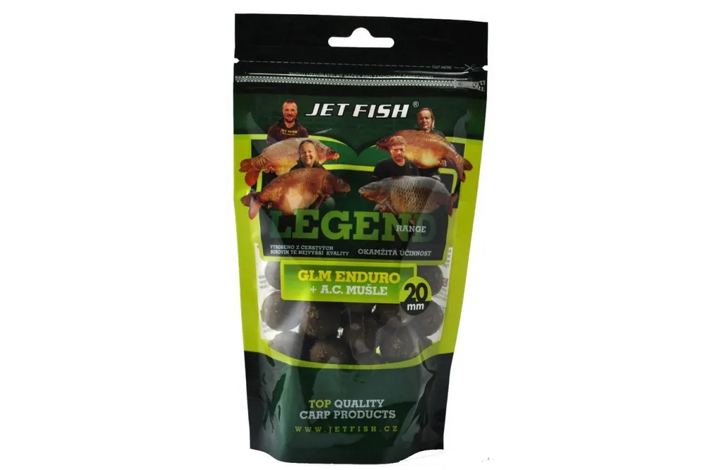 Boilie Jet Fish Legend 20mm 250g - GLM Enduro + Mušle Originální