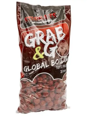 Aktuální Boilies Starbaits Global Grab&Go 2,5kg - 20mm - Tutti Frutti