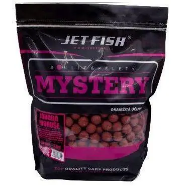 Boilie Jet Fish Mystery Jahoda Moruše 3kg 20mm Nová Kolekce