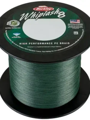 Aktuální Pletená šňůra Berkley Whiplash 8 Green - 71,60kg - 0,30mm