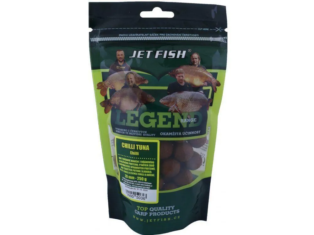 Boilie Jet Fish Legend 16mm 220g - Chilli Tuna - Chilli Speciální Cena