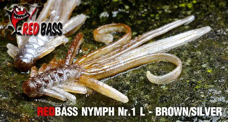 Nymfa RedBass L 80mm - Brown -Silver Přímo Od Výrobce