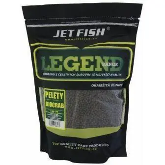 Speciální Cena Pelety Jet Fish Legend Range - 1kg - 4mm Biocrab