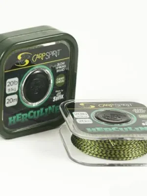 Návazcová pletená šňůra Carp Spirit Herculine 20m Camo Green - 25lb Finální Výprodej