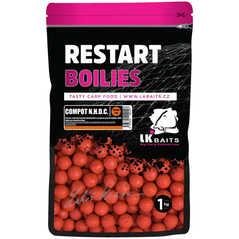 Boilie LK Baits ReStart Compot N. H.D. C. 18mm 250g Aktuální