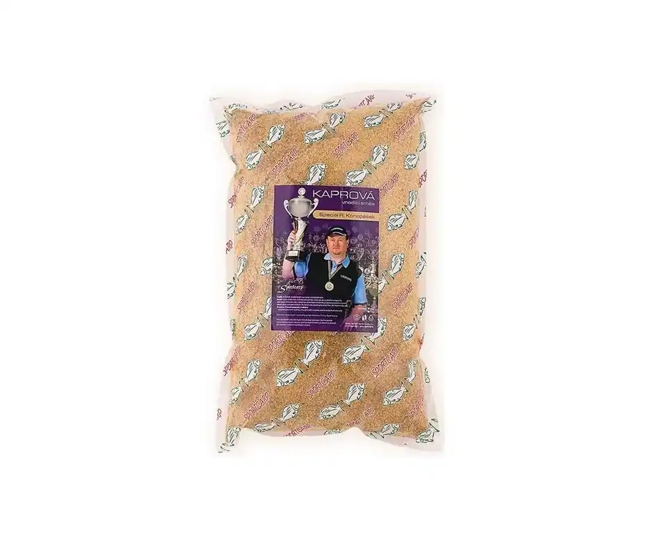 Tovární Cena Kaprová vnadící směs Konopásek speciál Žlutá feeder - 1kg