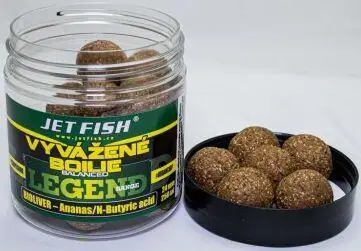 Vyvážené boilie Jet Fish LR 250ml 24mm - Bioliver- Ananas/ N-Butyric acid Koupit Online