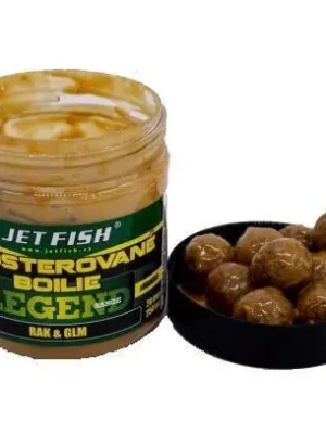Boosterované boilie Jet Fish Legend Range - 250ml - 24mm - Rak + GLM Vysoce Kvalitní
