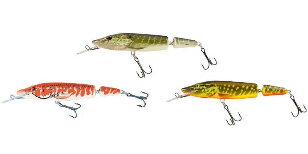Wobler Salmo Pike Jointed 13,0cm F DR plovoucí Dokud Zásoby Vydrží