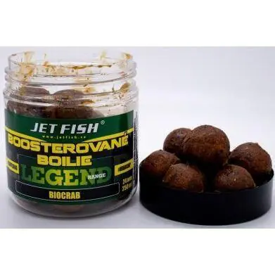 Boosterované boilie Jet Fish Legend Range - 250ml - 24mm - Biocrab Poslední Šance