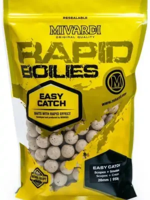 Výprodej Boilie Mivardi Rapid Easy Catch - Scopex + Smetana 950g 20mm