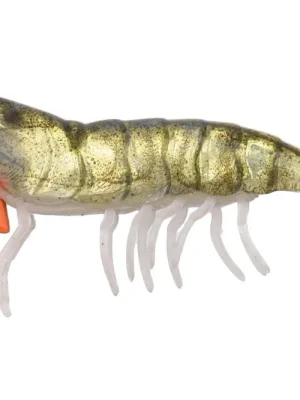 Ověřený Nástraha kreveta Savage Gear 3D Hybrid Shrimp EGI jig Glitter 9,2cm 21g - Olive Flash
