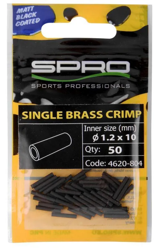 Krimpovací trubičky SPRO MB Single Brass Crimp 50ks 10mm 1,0mm Výhodná Nabídka