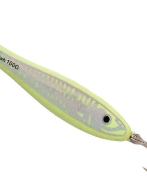 Pilker Ice Fish 3D s fólií - Fluo 100g Must-Have