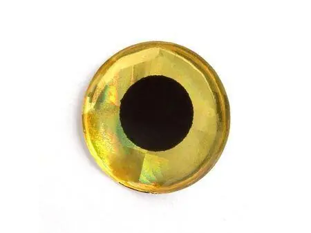 Top Prodej Holografické oči 3D 20ks Zlatá - 5mm