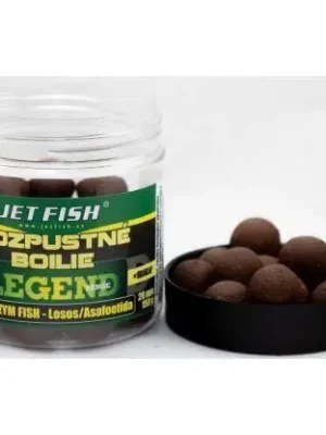 Rozpustné boilies Jet Fish Legend Range 250ml - 20mm - Bioenzym fish + Losos Asafoetida Přímo Od Výrobce