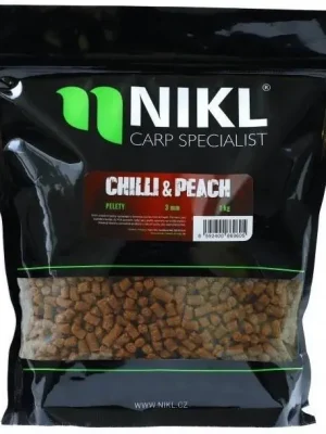 Pelety Karel Nikl Chilli & Peach 1kg 18mm s dírkou Dokud Zásoby Vydrží