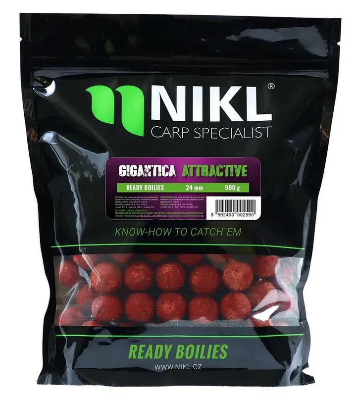 Boilie Karel Nikl Ready Attractive Gigantica 900g 20mm Expresní Doručení
