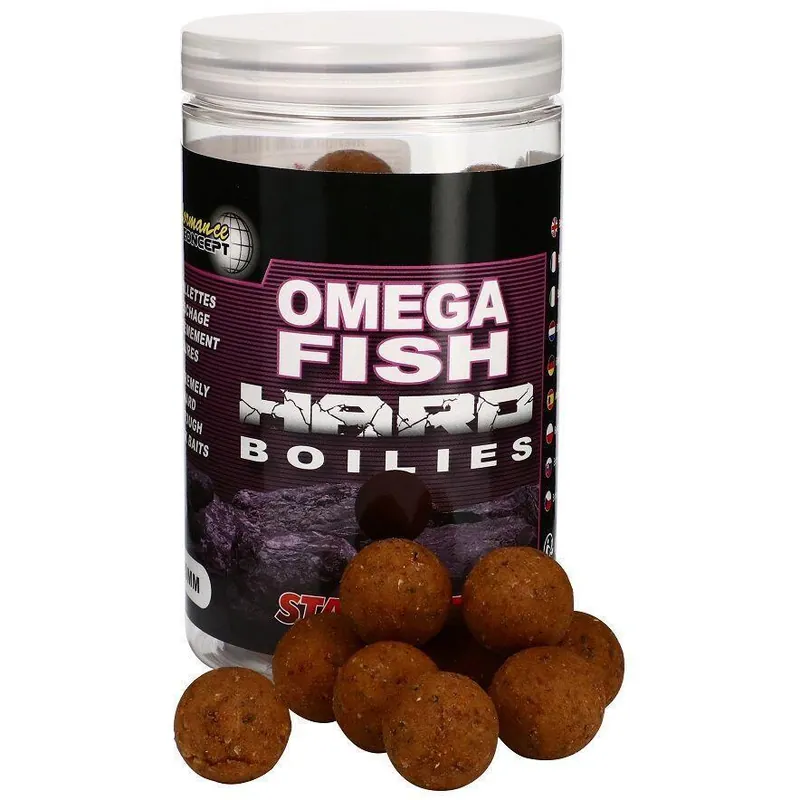 Akční Nabídka Extra tvrdé boilies Starbaits Concept Hard Baits 200g - Omega Fish - 20mm