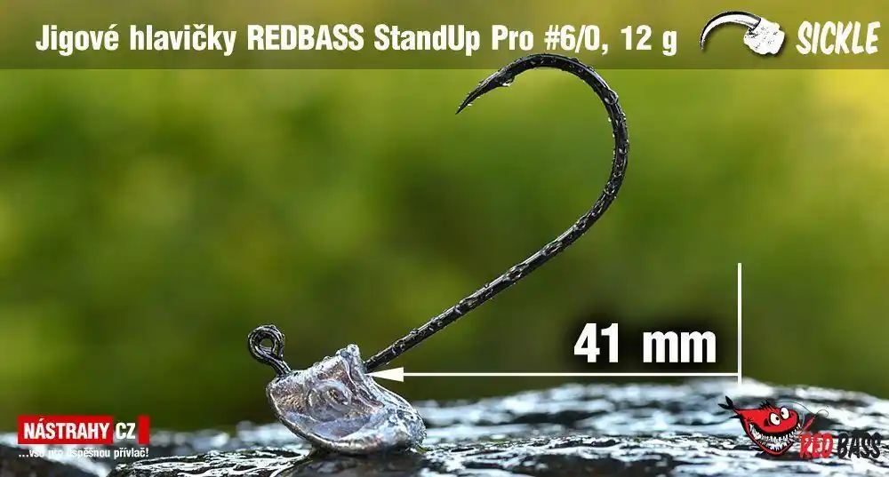 Jigové hlavičky REDBASS StandUp Pro Sickle 5ks 12,0g vel.6/0, 12060 Nakupujte Hned