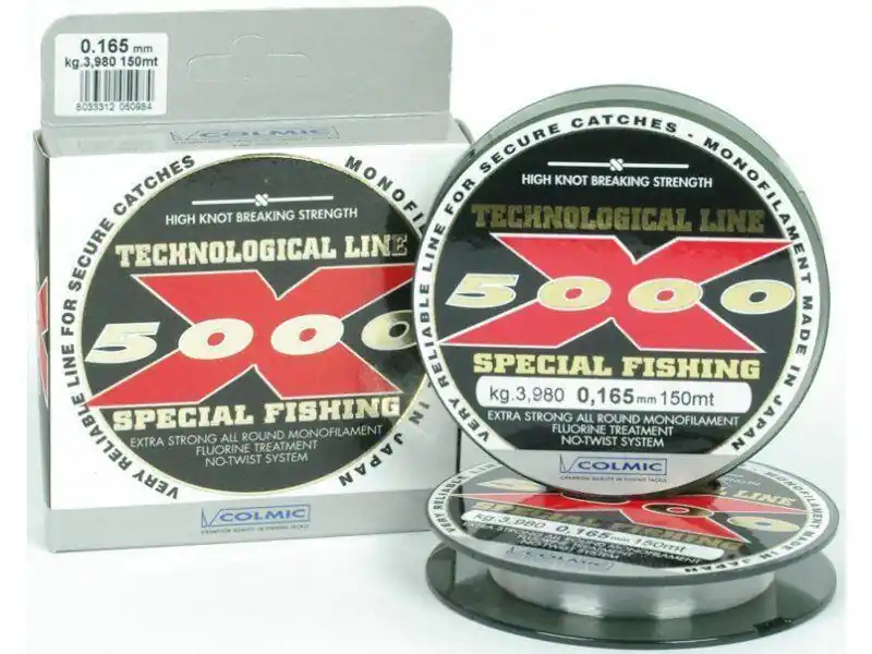 Finální Výprodej Vlasec Colmic X5000 150m - 9,00kg - 0,250mm, 250