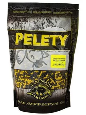 Vrácení Zdarma Pelety Fluo Feeder Carpservis 700g 3-4mm- Med Oliheň, MEO