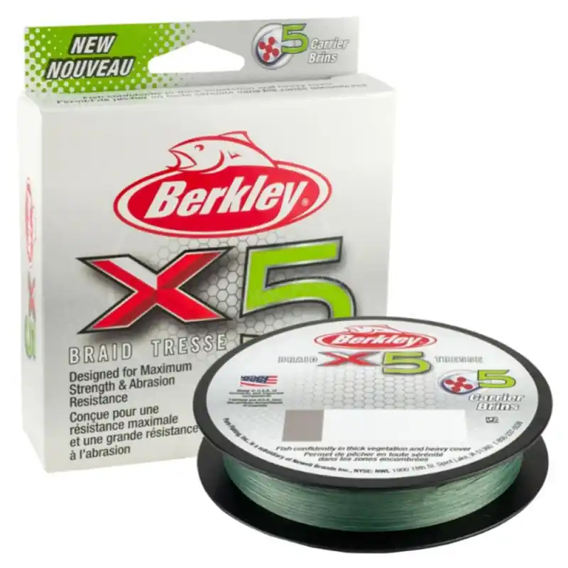 Jen Po Omezenou Doba BERKLEY - Pletená šňůra X5 0,14mm/14,2kg/150m zelená