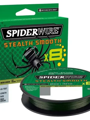 SPIDERWIRE - Pletená šňůra stealth smooth 8 - 0,11mm/10,3kg 150m Vysoce Kvalitní