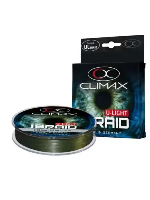 Novinka CLIMAX Pletená šňůra iBraid U-Light olivová 0,08mm/6,0kg/135m
