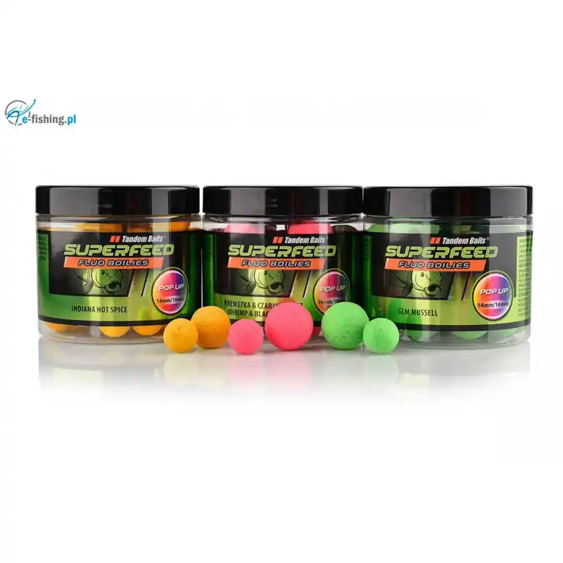TANDEM BAITS Super Feed Fluo Pop-Up 14/16mm/90g - KOKOS VANILKA Finální Výprodej