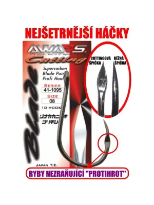 AWA-SHIMA HÁČKY CUTTING BLADE 41-1095 - vel. 2 - 10ks. Cenově Výhodný