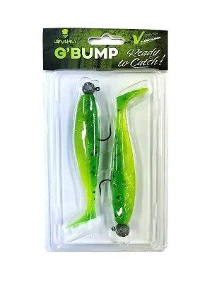Must-Have Gunki - G Bump twister ready to catch 8,0cm 5g+7g 2ks Lime Chart Pepper