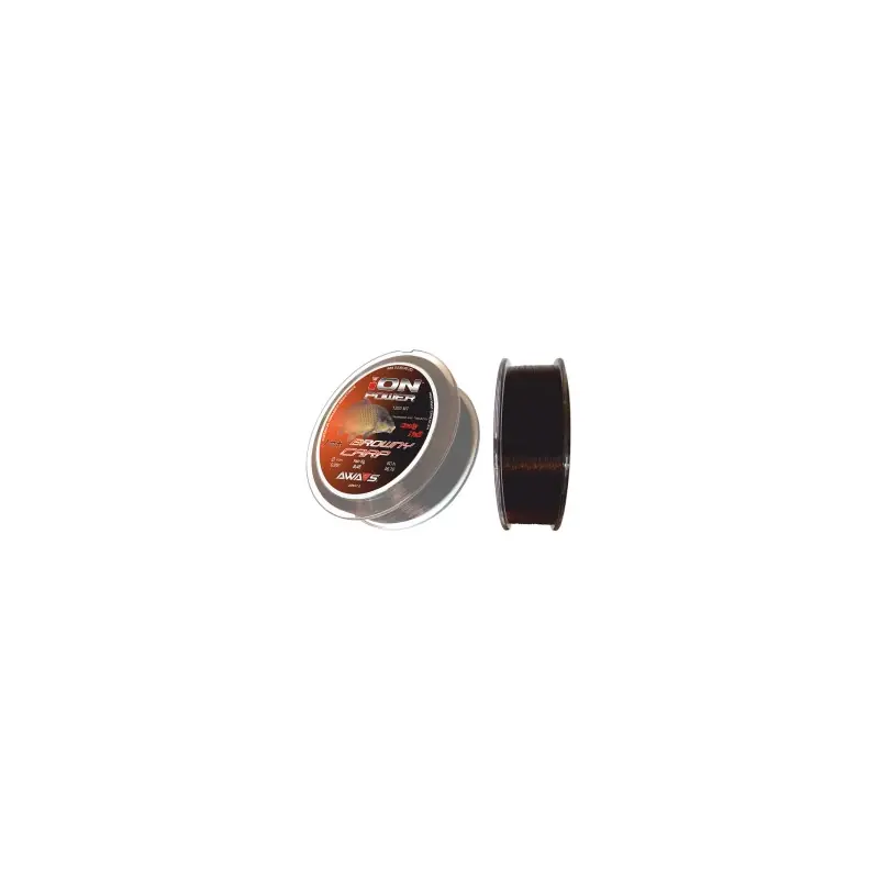 AWAS ION POWER Browny Carp vlasec 0.35 mm návin 1200 m Expresní Doručení