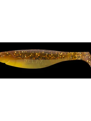 RELAX - Kopyto 4 hnědé/žluté s glitry 10cm Nejlepší Volba