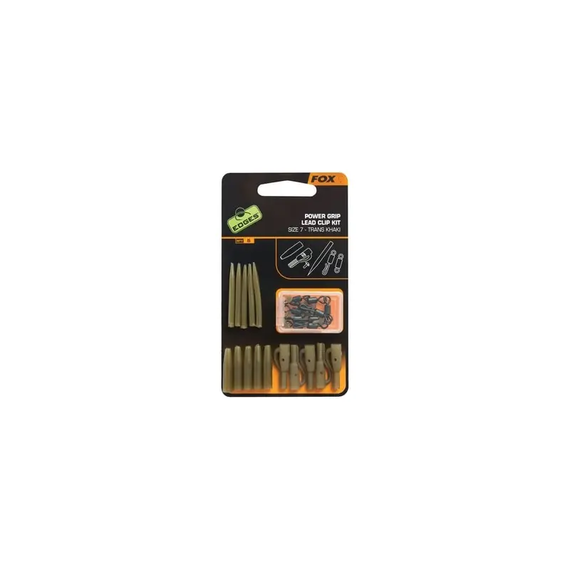 Fox Set na výrobu montáží Edges Power Grip Lead Clip Kit vel.7 Nová Kolekce