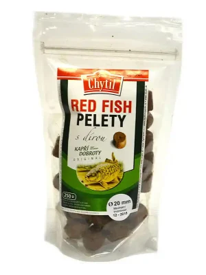 Akce Chytil Chytací Red Fish pelety s dírou 250g/20mm