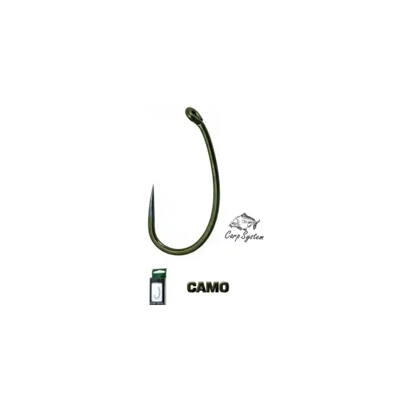 Háček CARP SYSTEM Carbon CAMO bez protihrotu CJB8 bal.10ks. Dokud Zásoby Vydrží