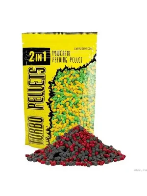 Carp Zoom - Turbo Pellets 2v1 - 500 g/3 mm/JAHODA-RYBA Finální Výprodej