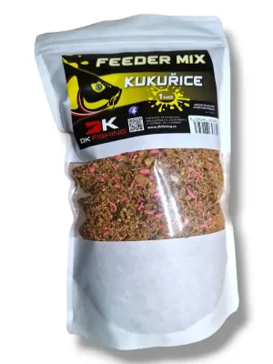 DK Fishing - Krmítková směs Feeder mix vlhčený KUKUŘICE 1kg Víkendová Akce