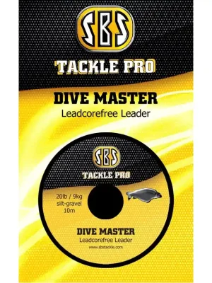 SBS - Návazcová šňůra DIVE MASTER 45lb/20,4kg 10m SILT GRAVEL Víkendová Akce