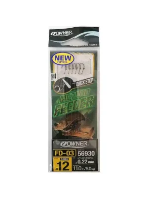 Výhodná Nabídka OWNER - Hotové návazce METHOD FEEDER FD-03 0,22mm vel. háčku 8