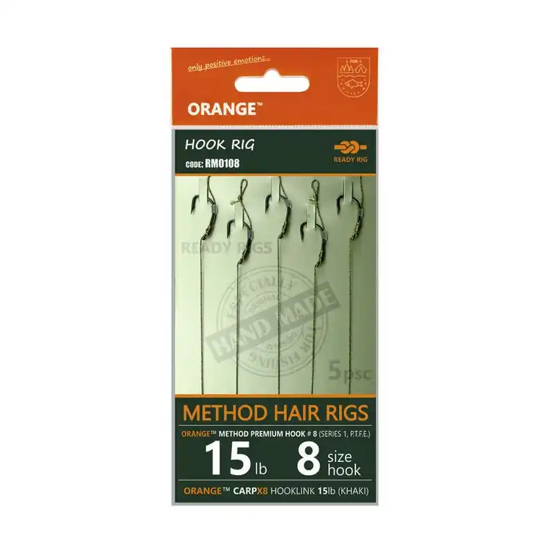 5KS - HOTOVÝ NÁVAZEC LIFE ORANGE METHOD HAIR RIGS S1 VELIKOST 10 Poslední Šance